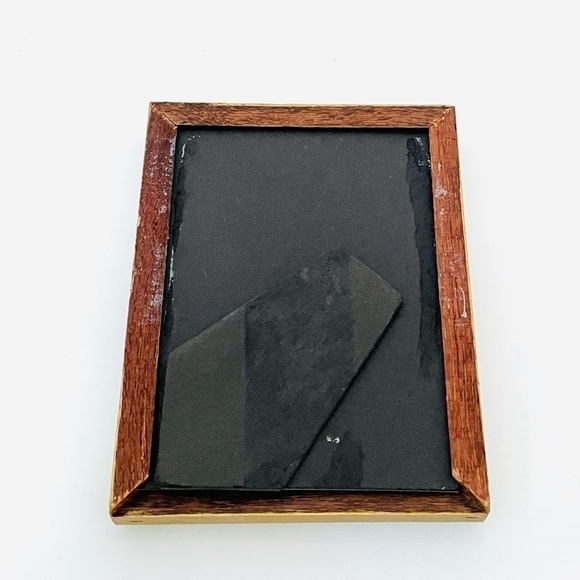 3x Antique Real Wood Hand Carved Textured Picture Photo Frames - Picture 7 of 7